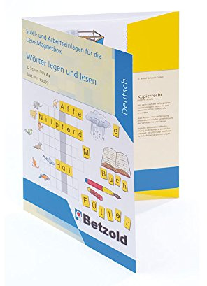 Betzold Lese-Magnetbox Zubehör mit 32 Einlegeblättern | Lesenlernen, Deutsch, Einlegeblätter, Lernmaterial