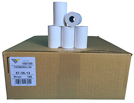 Thermorollen 57mm x 36mm x 12mm / 14m lang - 100 Stück