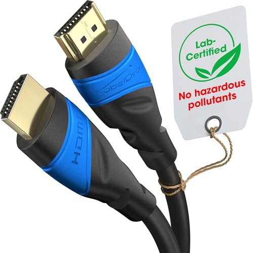 KabelDirekt – 8K & 4K HDMI-Kabel – 6m – Deutsche Flexcore-Technik | 10K, 8K@60Hz & 4K@120Hz, High Speed HDMI – für PS5, Xbox Series X/S, Switch 2, PC & Blu-ray – störungsresistent & flexibel