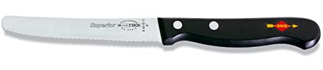 F. DICK Allzweckmesser, Superior (Aufschnittmesser mit Klinge 11 cm, X55CrMo14 Stahl, nichtrostend, 56° HRC) 84015112, Schwarz