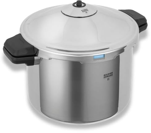KUHN RIKON Schnellkochtopf/Dampfkochtopf DUROMATIC® Hotel Seitengriffmodell, 12 Liter/28 cm, Induktion, Edelstahl