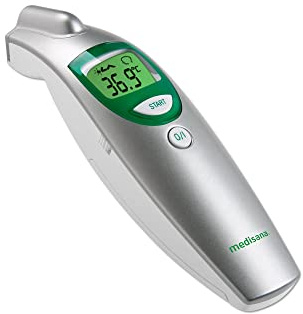medisana FTN Fieberthermometer, Kontaktlos, Infrarot, Stirnthermometer, Für Babys, Kleinkinder und Erwachsene, Inkl. Speicherfunktion