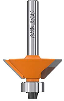 CMT Orange Tools 936.280.11 Fasen-Fräser mit Anlauflager HW Z2 S=8 D=31.8x9.5x54 A=45° RE