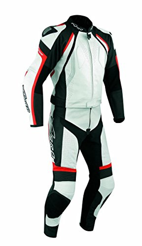 A-Pro Anzug 2 Stück Leder Rennen Motorradsport CE Protektoren Lederkombi Rot 54