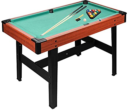 Billardtisch 4ft + Zubehör für Erwachsene Billard Tisch 122x67x78 cm (LxBxH) Pool-Billardtisch, Grün