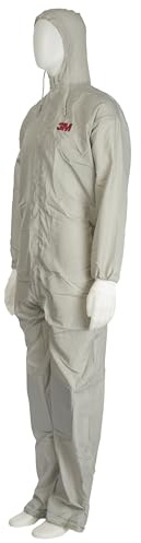3M Schutzanzug, Grau, Einfarbig, Polyvinylchloride, S, M, L, XL, Nur Handwäsche, Unisex, Arbeitskleidung, Erwachsene Arbeitnehmer, verschiedene Industrien, Erwachsene, Schutzanzug
