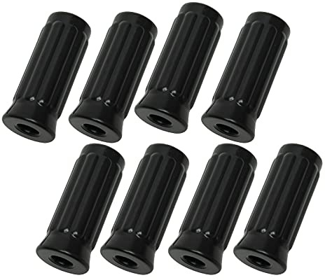 DEMA Kickergriffe Set 8-TLG. – Griffe, Handgriffe, Ersatzgriffe – für Tischfußball, Kickertisch, Kickerstangen 16 mm – robust, rutschfest, langlebig, einfach montierbar