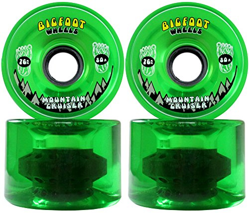 Bigfoot Longboard Rollen 76 mm 80 A SHR Mountain Cruiser grün transparent