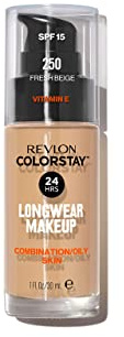 Revlon ColorStay Longwear Makeup for Combination/Oily Skin, SPF 15, 250 Fresh Beige, 30ml