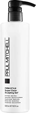 Paul Mitchell Super Clean Sculpting Gel - stark fixierendes Haar-Gel verleiht Glanz und Struktur, Haar-Styling ideal für alle Haartypen, 500 ml