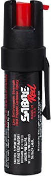 Sabre Red Tierabwehrspray mit Gürtelclip, schwarz, 201PP22OC