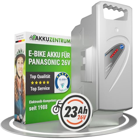 Ersatz-Akku für E-Bike Panasonic 26V 23Ah (Kettler Flyer Kalkhoff KTM Rixe ab 2007) von GTE