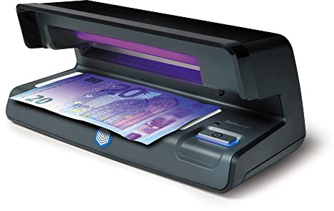 Safescan 70 UV-Falschgeldprüfgerät zur Prüfung von Banknoten, Kreditkarten und Ausweisen - UV-Geldscheinprüfer für neue Banknoten - UV-Falschgeldprüfgerät mit Weisslicht - UV-Geldscheinprüfer