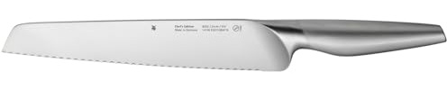 WMF Chef's Edition Brotmesser Wellenschliff 37 cm, Made in Germany, Messer geschmiedet, Performance Cut, Spezialklingenstahl, Holzbox, Klinge 24 cm
