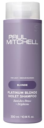 Paul Mitchell Platinum Blonde Shampoo - Violett Shampoo für strahlend blondes, graues oder weißes Haar, Pflegeshampoo gegen Gelbstich, 300 ml