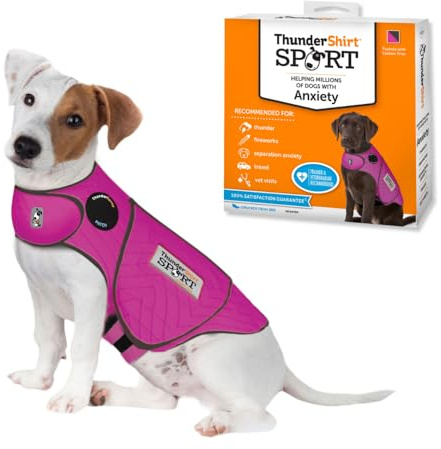 Thundershirt Hundebekleidung Thundershirt Hundeangstjacke, Fuchsia, Größe S
