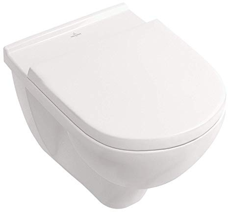 Villeroy & Boch Combi-Pack O.novo Wand-WC DirectFlush Weiß CeramicPlus + Sitz 5660HRR1