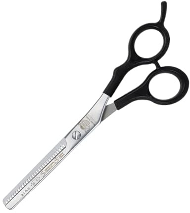 Kiepe 2155 Sonic Professionelle Effilierschere 6 Zoll mit 28 Zähnen – Halbblatt Ausdünnschere aus Edelstahl, ergonomischer Semi-Offset Griff, Made in Italy für Salon & Zuhause