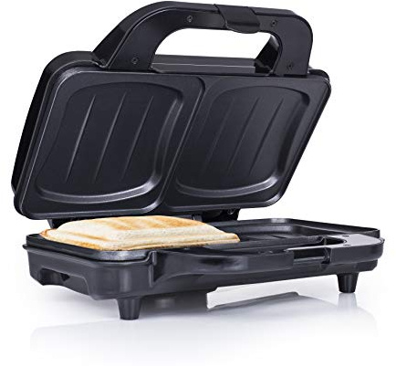Tristar SA-3060 Sandwich Maker – Extra tiefe Grillplatten – Zwei Portionen gleichzeitig Schwarz