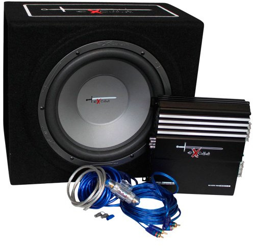 Excalibur X3 Komplettes Auto-Audioset, schwarz / blau