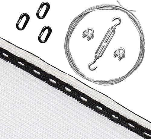by Beier Germany Pfeilfangnetz Set Weiß: 3 Meter 2,70 Meter hoch