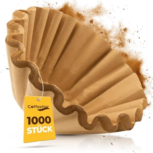 Coffeefair Korbfilter 85/245 mm, 1000 Stück, braune Kaffeefilter, passend für Bonamat, Bartscher & Animo, reißfestes & hochwertiges Filterpapier, für optimales Kaffeearoma
