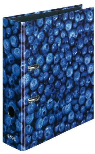 Herlitz Motivordner A4, 80mm Früchte (1, Blaubeeren)