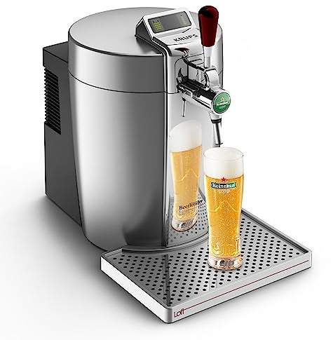 Krups VB700E00 Beertender Loft Edition Bierzapfgerät, Silber/Chrom