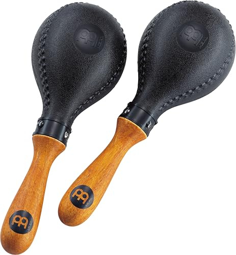 Meinl Percussion Concert Maracas Shaker – 2 Musikinstrumente mit ergonomischem Griff – Kunststoff, Holz (PM2BK)