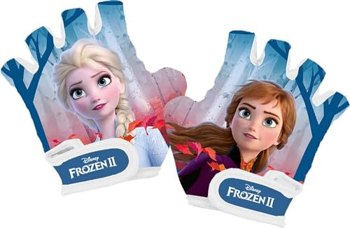 Tataway Disney Frozen Fahrradhandschuhe für Mädchen mit verstärkter Handfläche und verstellbarem Klettverschluss. Größe XS (4-8 Jahre)