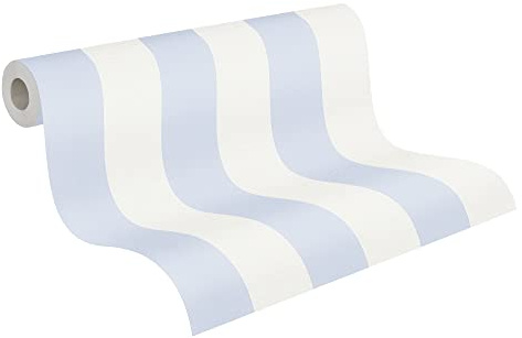 A.S. Création Streifentapete Blau Weiß Maison Charme 314024 - Vliestapete - 10,05 m x 0,53 m Made in Germany