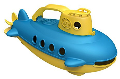 Green Toys U-Boot, Badewannenspielzeug, Spielboot, nachhaltiges Badespielzeug für Kinder ab 6 Monaten