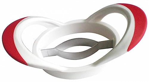 Westmark Mangoteiler, 20 x 10,5 x 6,5 cm, Rostfreier Edelstahl/Kunststoff, Weiß/Rot/Silber, 51642270