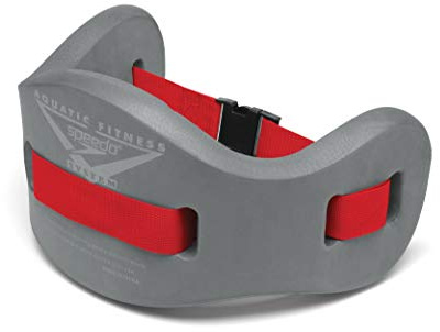 Speedo Aqua Jog Water Aerobic Swim Training Belt, Charcoal/Red, Large/X-Large