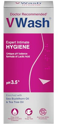VWash Plus Intimwäsche mit Sanddornöl und Teebaumöl 100 ml (1er Pack)