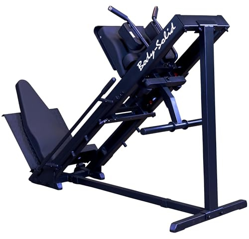 Body-Solid 3in1 Beintrainer I Beinpresse I 45° Hackenschmidt I Wadentrainer I Leg Press I Hack Squat I Fitnessgerät I Beinpresse für Zuhause I Black-Edition I