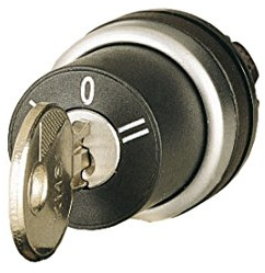Eaton 216900 Schlüsseltaste, 3 Stellungen, Rastend, Schwarz