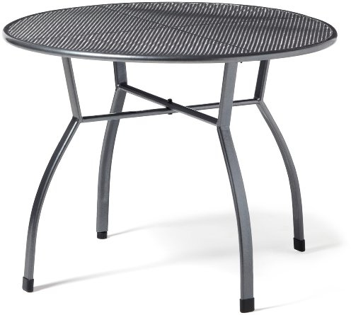 Greemotion Toulouse Gartentisch 100 cm Streckmetall rund eisengrau