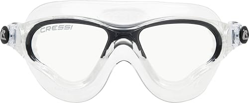 CRESSI seit 1946 - Cobra XP Schwimmmaske für Erwachsene mit getrennten Gläsern weiter Sicht Anti Fog Anti Kratz UV Schutz mikrometrischen Schnallen für Pool Schnorcheln und Triathlon