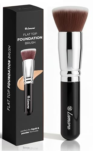 Make-Up Pinsel Kabuki, Schminkpinsel, Kosmetikpinsel, Foundation Pinsel | Ideal für Cremige, Pudrige oder Flüssige Kosmetik, Weiche Dichte Synthetische Premium Pinselhaare, Super Geschenkidee