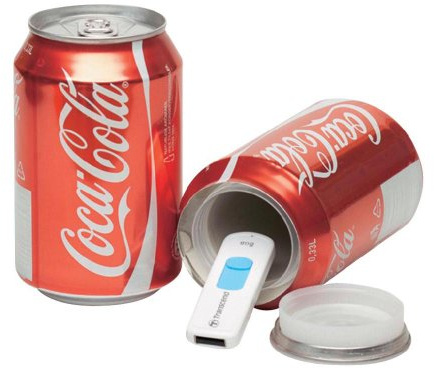 Geheimversteck/Safe in origineller Coca Cola-Dosenform