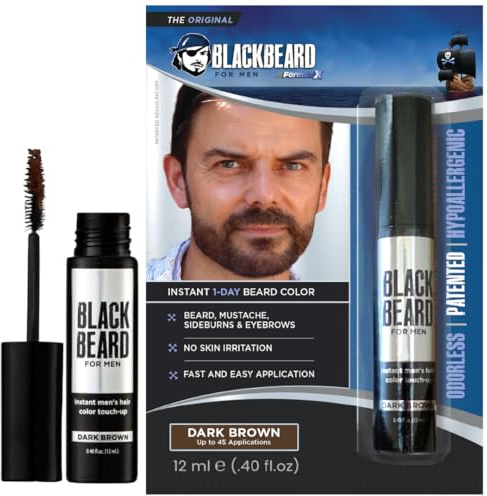 Blackbeard for Men - temporary brush-on colour 12ml (0.40oz) (Dark Brown)