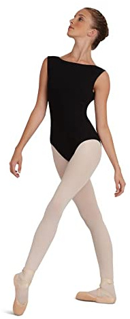 Capezio Boat Neck Camisole Leotard, Black, Small