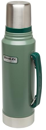 Stanley 1913 Classic Legendary Thermoskanne 1L - Hält 24 Stunden Heiß Oder Kalt - Spülmaschinenfest - Auslaufsicherer Deckel Dient Als Becher - Isolierflasche BPA Frei - Edelstahl Thermosflasche