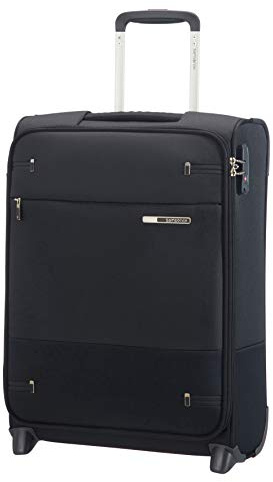 Samsonite Base Boost - Handgepäck Koffer 55 x 40 x 20 cm, mit 2 Rollen, Weichgepäck Kabinenkoffer für die meisten Airlines geeignet, inkl. Ryanair & EasyJet, TSA-Schloss, Leicht, 41 L, Schwarz (Black)