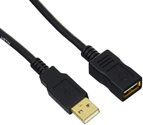 AmazonBasics 1IGG USB 2.0-Verlängerungskabel USB-A Stecker auf A-Buchse, 2 m, Schwarz