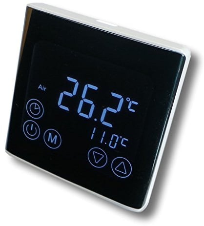 SM-PC®, Raumthermostat Thermostat programmierbar LED Touchscreen Digital schwarz #a61