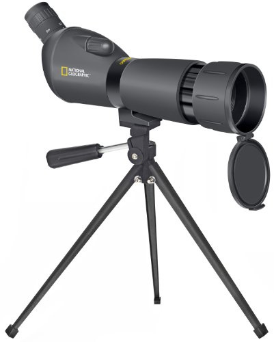 National Geographic Spektiv 20x60x60 mit Tischstativ, Handführung, 360 Grad drehbarem Tubus, stufenloser Vergrößerung und ausziehbarer Tauschutzkappe, schwarz