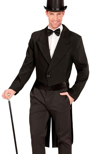 W WIDMANN MILANO Party Fashion - Frack Herren Showtime | Showman-, Gentleman- oder Zauberer-Look mit Frack für Karneval und Mottoparty
