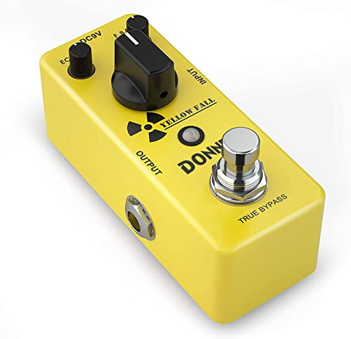 Donner Delay Pedal, Yellow Case Analogue Delay Guitar Effect Pedal Vintage Delay True Bypass